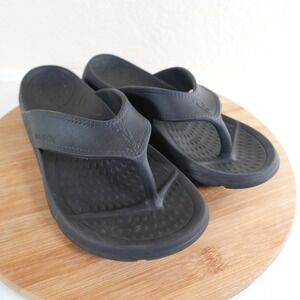 NUUSOL Sandals Mens 9 Womens 10 Gray Flip Flops USA Slip On Ortho Comfort